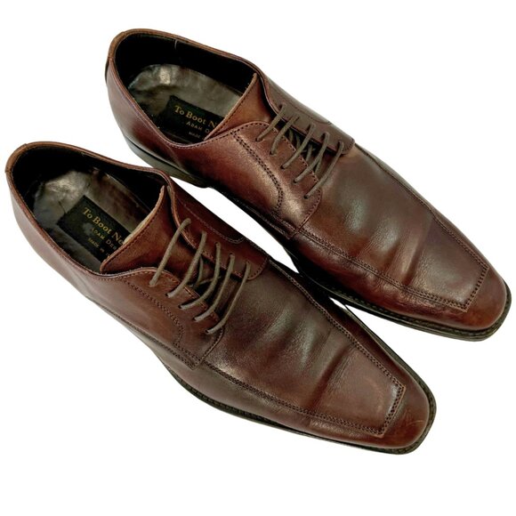 TO BOOT NEW YORK Men's Lace Up Derby Shoe in Cognac - 10 - Picture 16 of 16